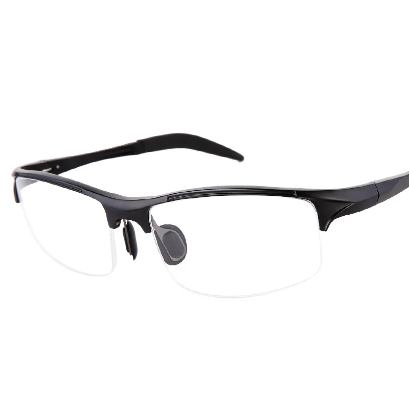 Бренд ELECCION, мужские очки по рецепту, оправа из алюминиево-магниевого сплава, оправа для очков, очки для близорукости, спортивные очки - Цвет оправы: C1. Black Frame