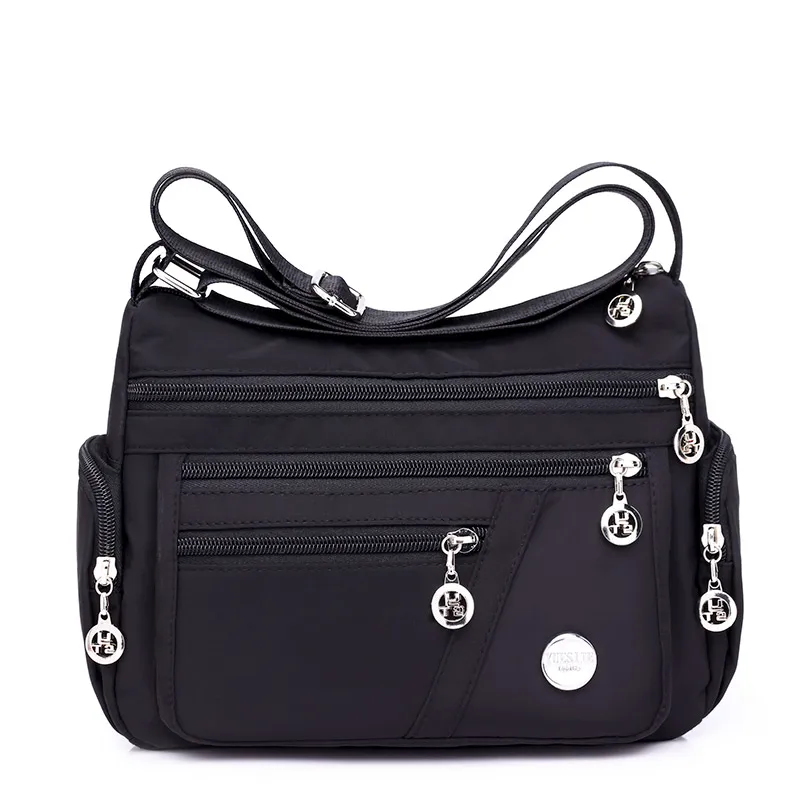  Fashion Women Messenger Bags Hobos Shoulder Zipper Bag Lightweight Waterproof Nylon Oxford Travel C - 32965450164