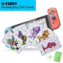 16 шт совместимые NFC игровые карты для переключателя NS Pearl Marina Octoling Boy Girl Squid NTAG215