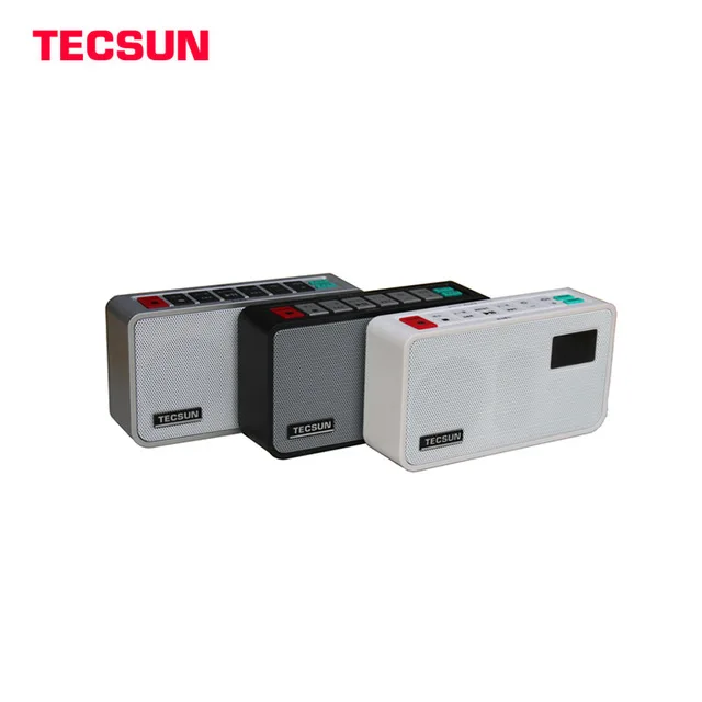 Tecsun ICR-100 ICR100 FM Портативный радиоприемник с цифровым рекордером MP3-плеер динамик стерео радио