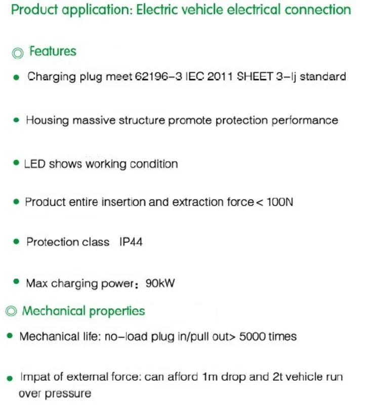 J1772 DC зарядное устройство для электромобиля штекер электрический автомобиль Тип 2 IEC 62196 IEC стандарт CCS Тип 2 зарядный разъем