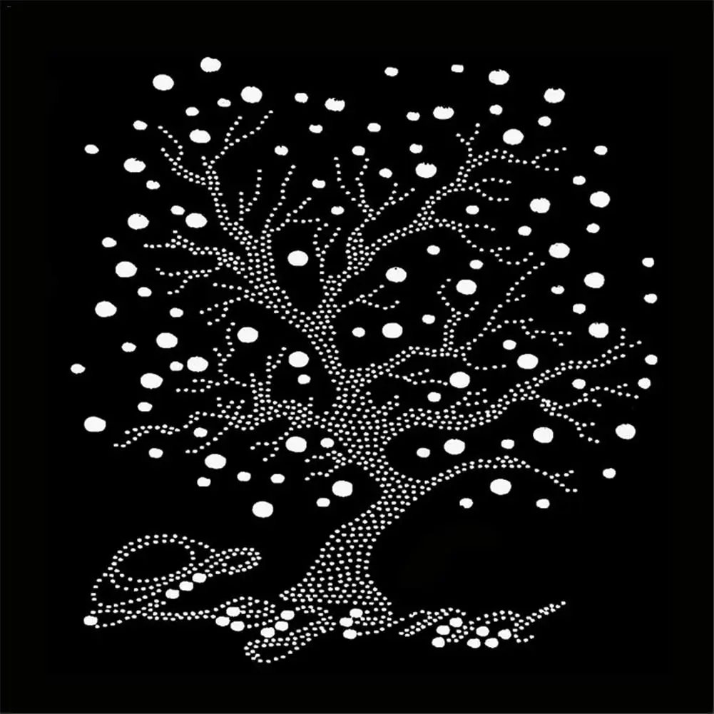 Дерево бабочки Персонализированные Акриловые стразы Утюг-на передачи гладильная передача Алмазный рисунок для одежды футболки DIY - Цвет: 01