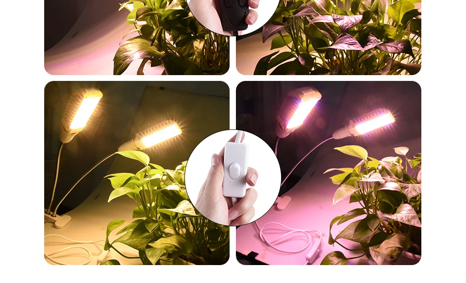 Full Spectrum Led Grow Light Replace Sunlight 50W Clip-On Desk Plant Grow Lamp For Plants Flowers Seeds Indoor Garden Grow Tent (10)