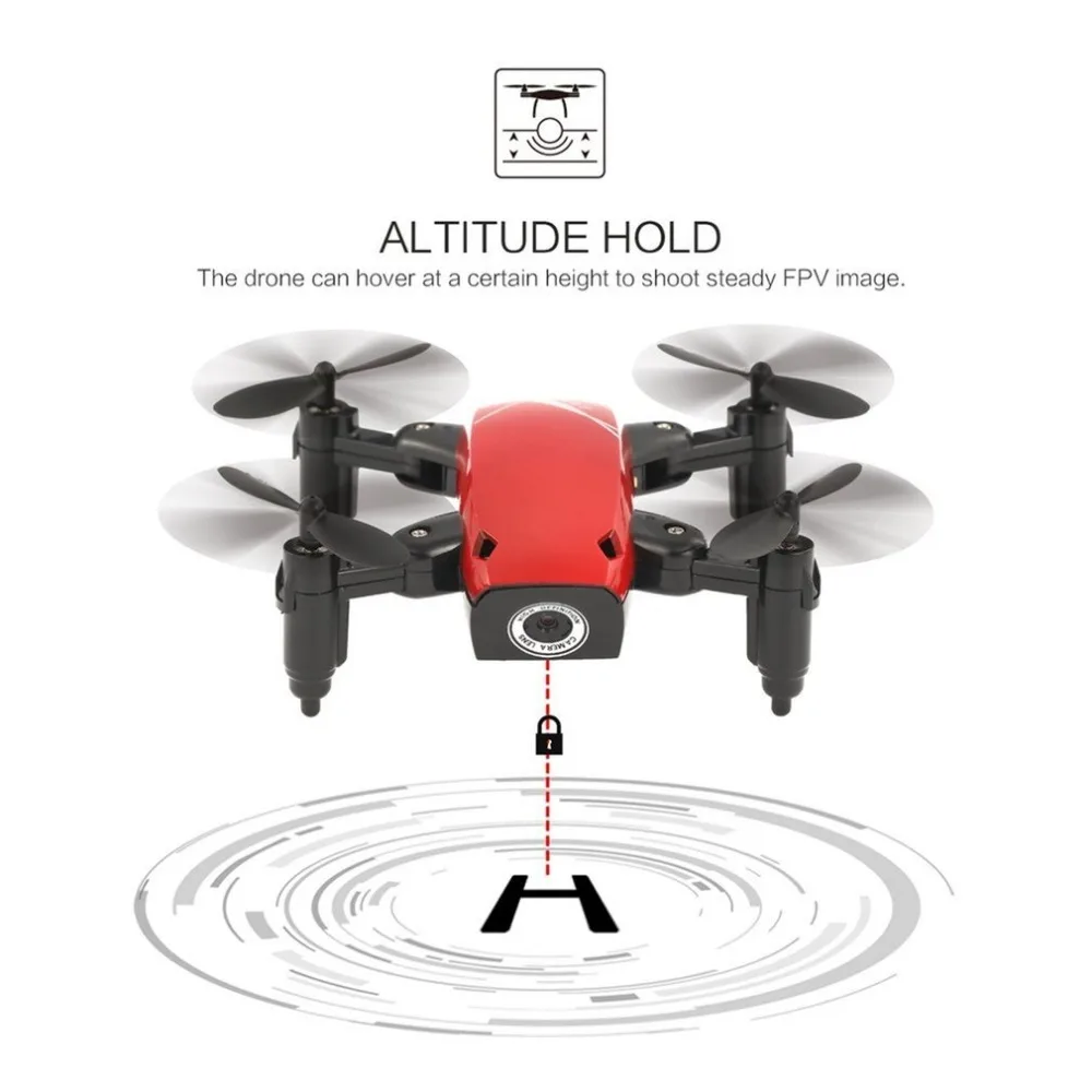 S9W wifi FPV 0.3MP камера мини складной Дрон RC дроны Attitude режим удержания один ключ возврат 360 градусов флип RC Квадрокоптер RTF