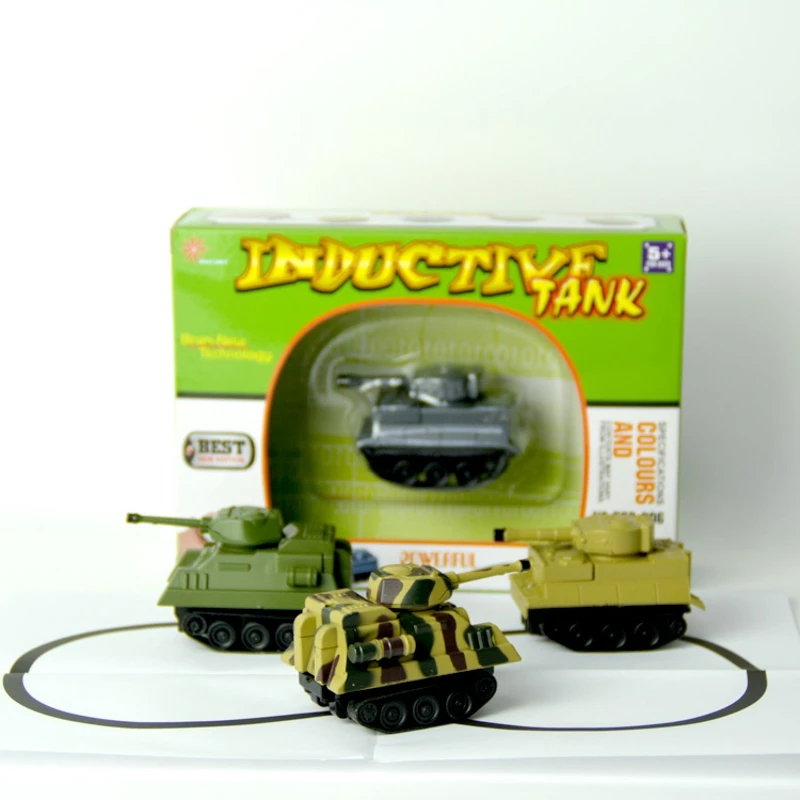 

Mini Inductive Tank Running Along the Line Drawn by Magic Pen-Good Great Gift For Kids Diecast Vehicles Toys