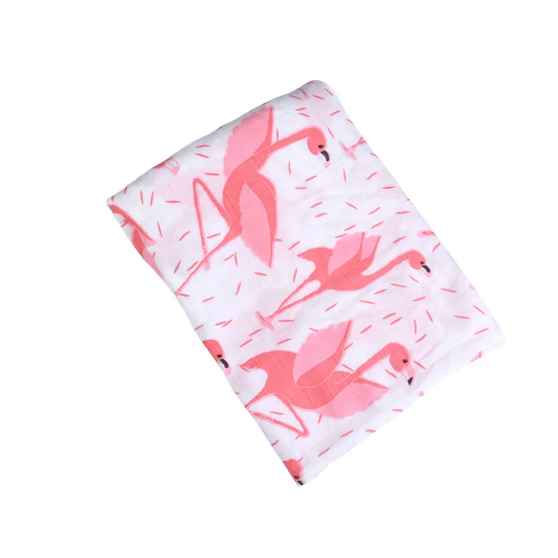 Хлопковая муслиновая пеленка одеяло s Baby Shower подарок постельные принадлежности детское Пеленальное полотенце для пеленки для новорожденных одеяло - Цвет: Bird