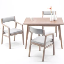 Твердой древесины ретро современный минималистский обеденный стул кресло задней части изогнутые деревянные Досуг стул, стол журнальный стол и стул ресторан отеля