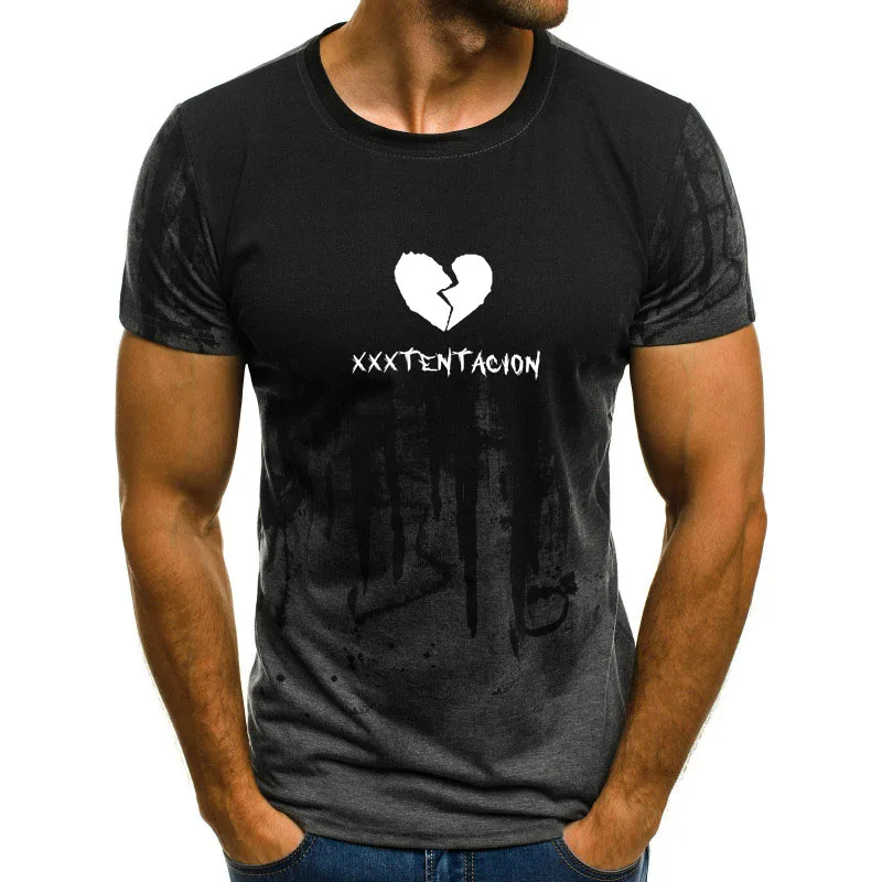 BRAZZERS Xxxtentacion Character Print T-Shirt Fashion Casual Fitness Cool O-neck Men's T Shirt Summer Short Sleeve Men Clothing.