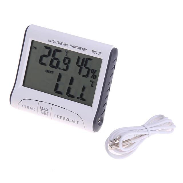 Thermomètre et hygromètre à usage domestique intérieur et