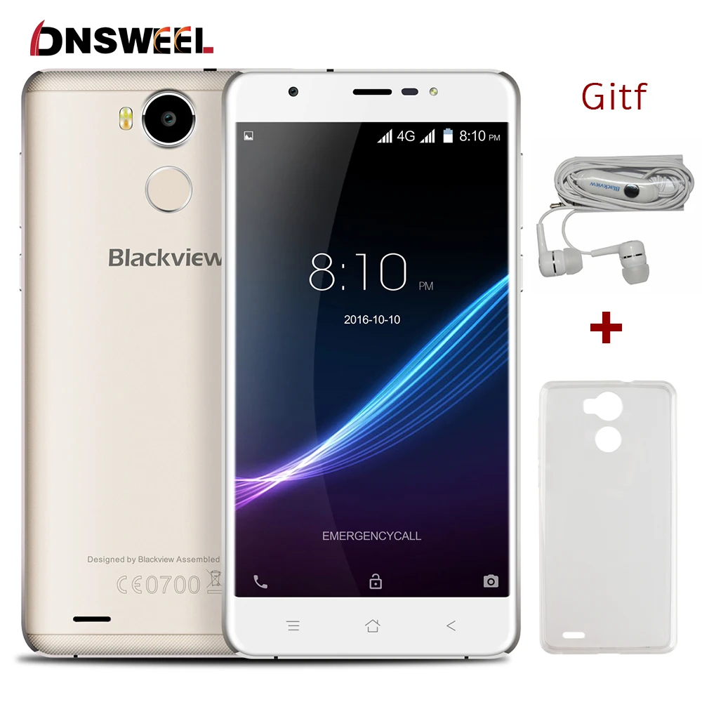 Original Blackview R6 4G Mobile Phone 5 5 FHD MTK6737 Quad core Android6 0 Smartphone 3GB