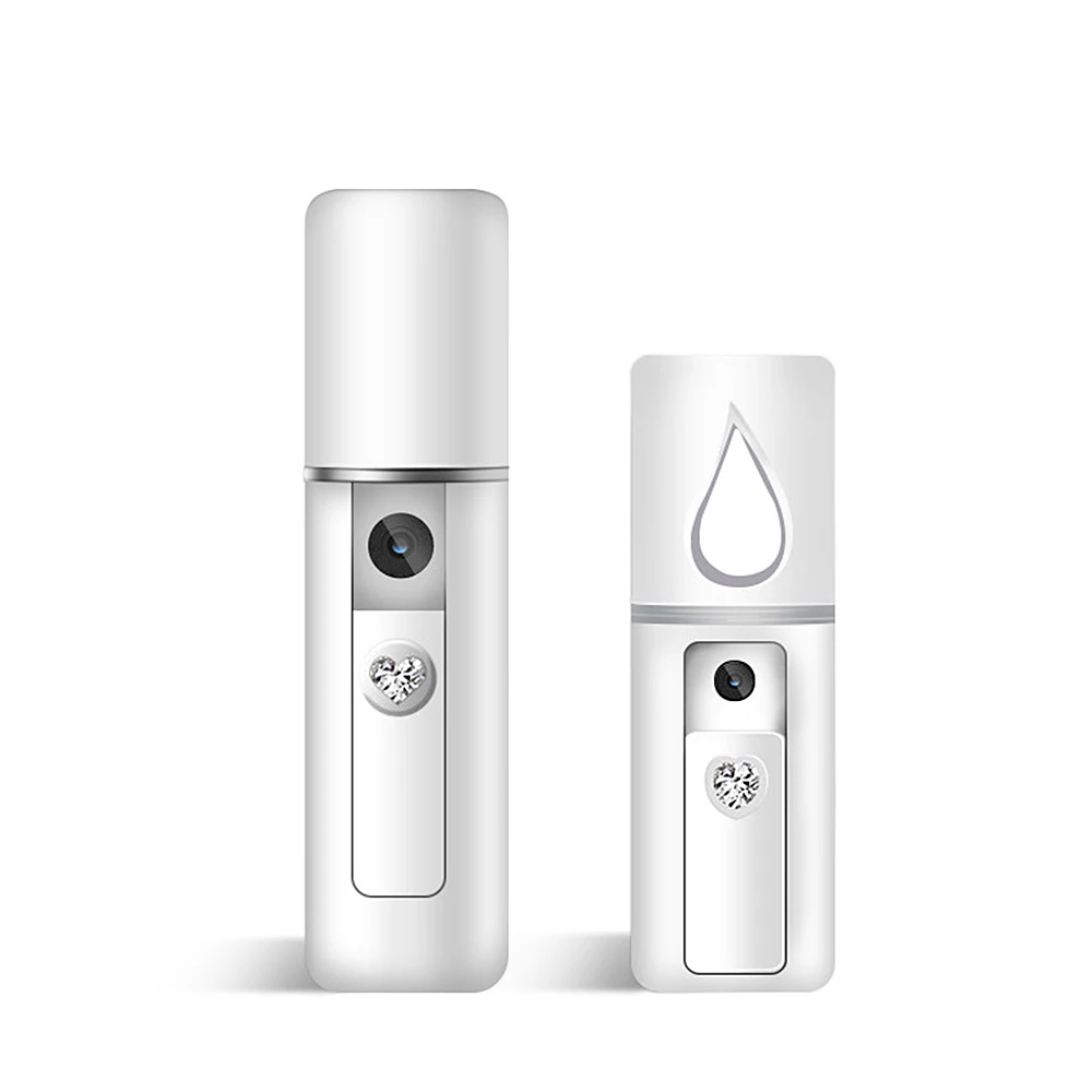 

NEW Beauty Steaming Face Meter USB Charging Portable Nano Spray Facial Humidifier Cold Spray with Mirror Nano Facial Spray