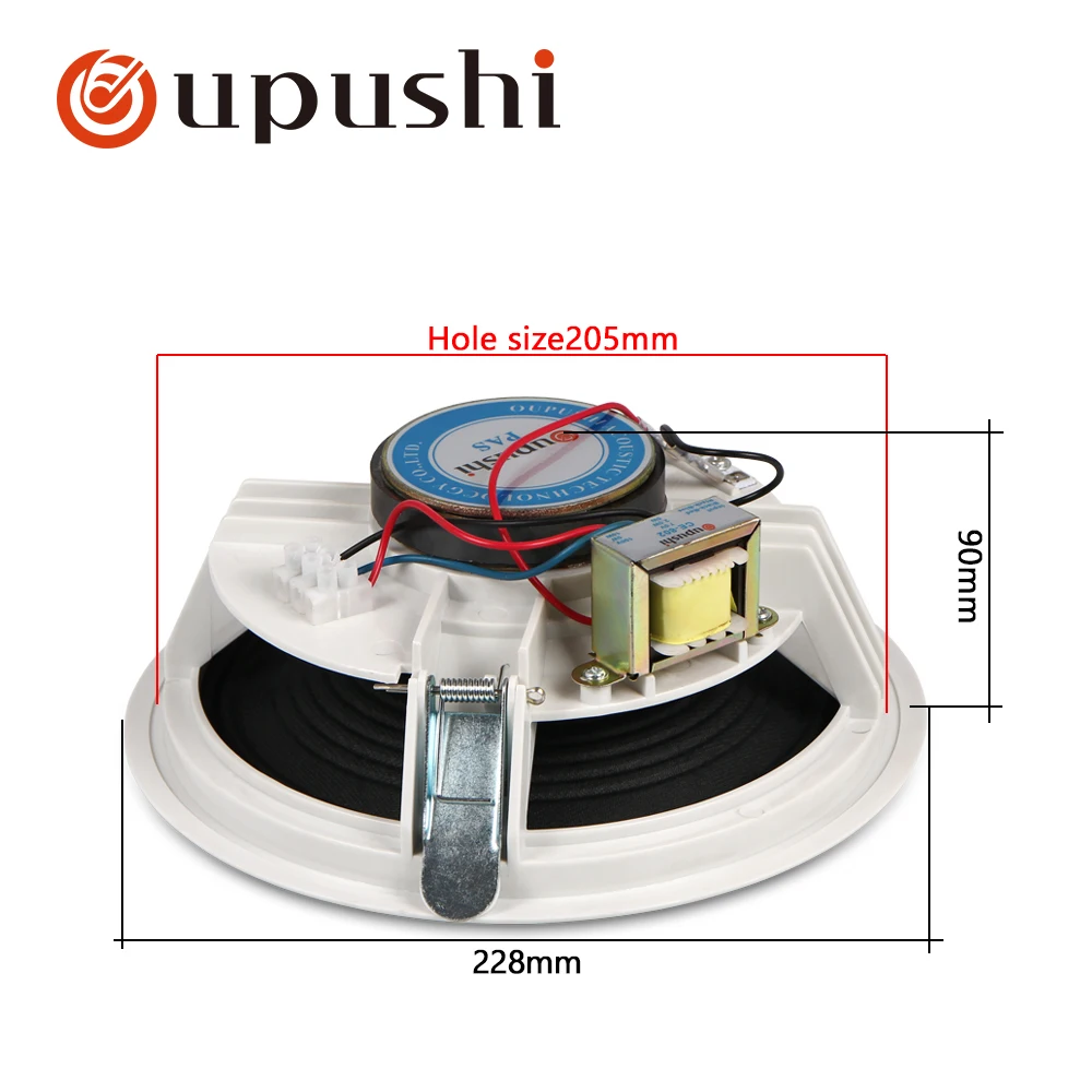 10 Вт Водонепроницаемый потолочный Динамик Syatems 2-полосная заподлицо дома Театр громкий Динамик усилитель