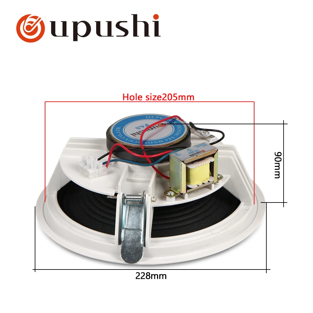 Impermeável Teto Sistema de Colunas Loundspeaker Amplificador 2-way Flush Mount Home Theater 10w - Image 2