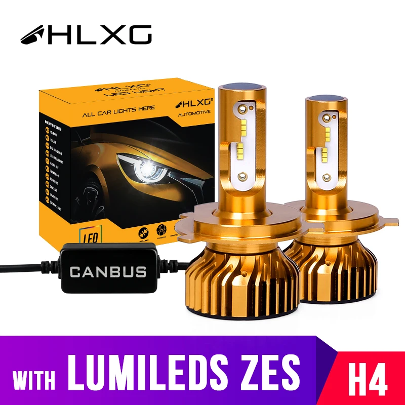 Luxeon с lumileds H7 LED H4 9003 Ближний Дальний свет диоды H11 H8 HB3 hb4 h1 автомобильные лампы в