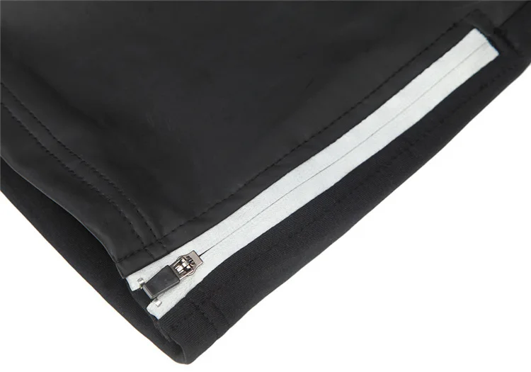 WOSAWE из искусственной кожи мужские теплые зимние теплые флисовые штаны для бега на открытом воздухе фитнес спортивные ветрозащитные водонепроницаемые брюки черные