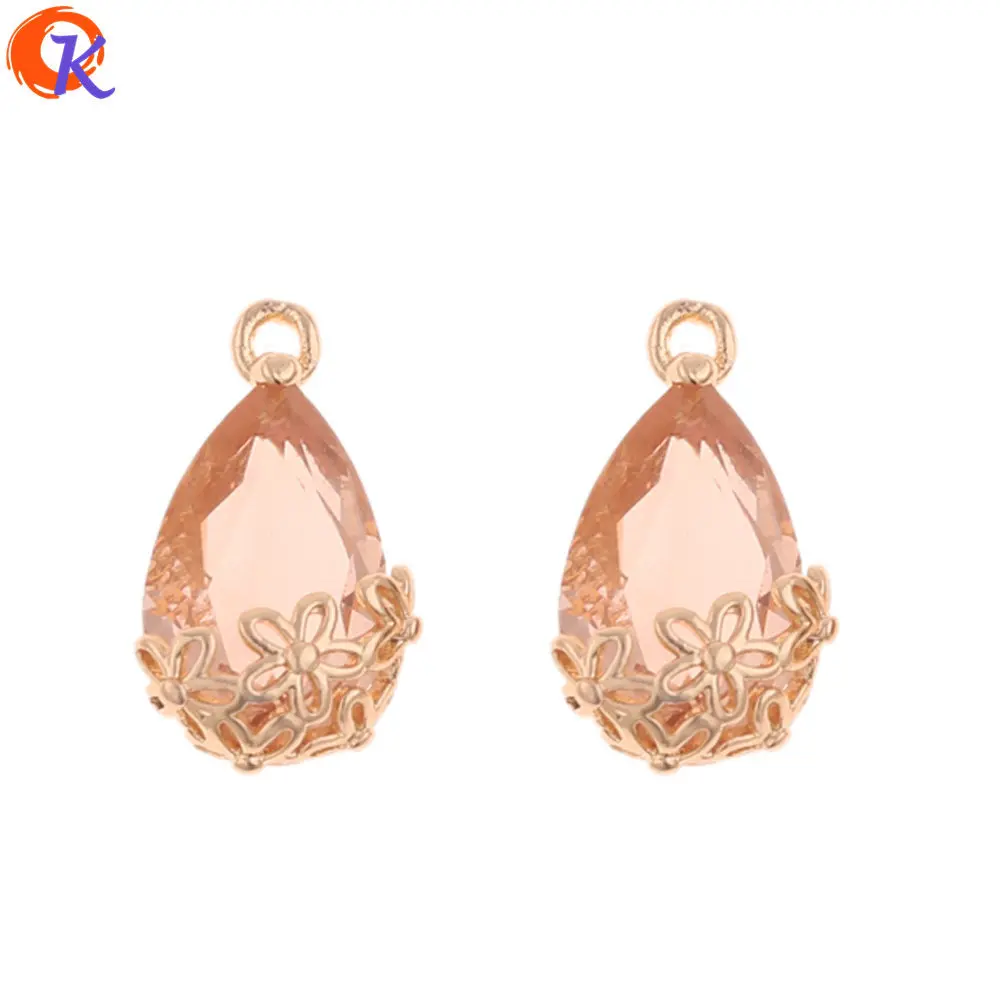 

Cordial Design 50Pcs 9*16MM Jewelry Accessories/Hand Made/Crystal Earrings Connectors/DIY Jewelry Making/Pendant/Earrng Findings