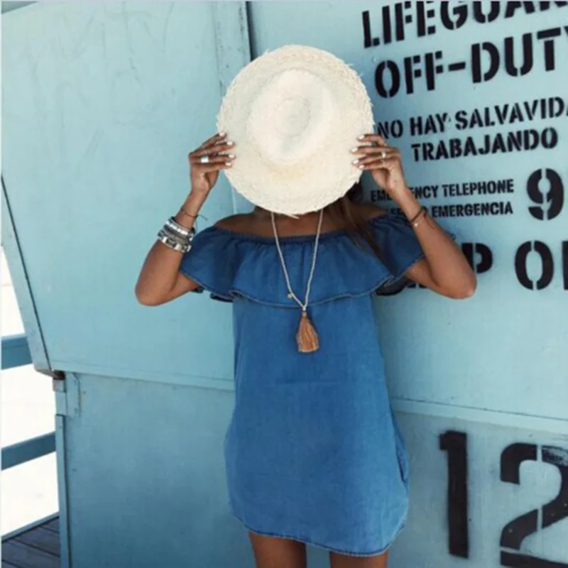 designer denim dresses womens