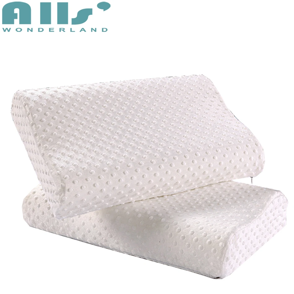 Cheap Neck Support Pillow Solid Color Memory Foam Pillow Three