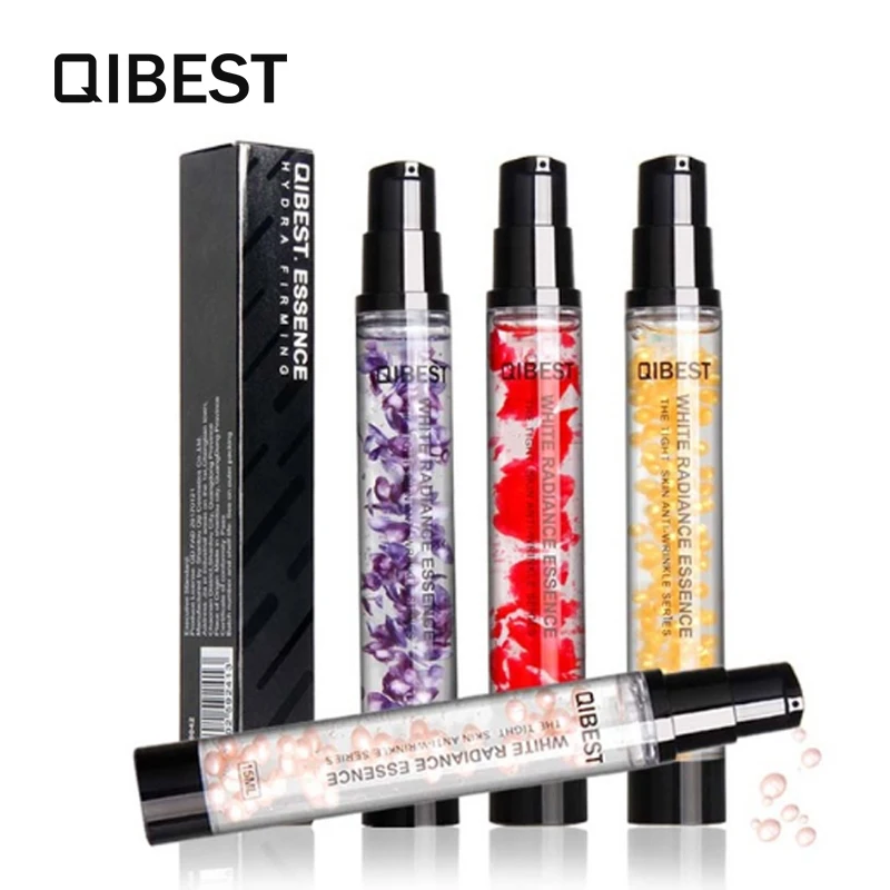 QIBEST макияж комплект жемчуг Essence15ML уход за лицом молоко для лица увлажняющий изоляции Фирма кожи лица против морщин косметический F18042