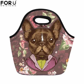 

FORUDESIGNS Picnic Bag Chihuahua Print Lunch Bag for Women Kids Girls Thermal Food Bag Student Meals Sacola for School Bolsa New