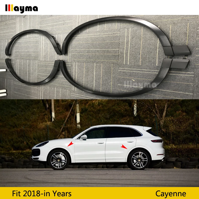 

Advanced Wheel brows For Cayenne 3.0T 2018 2019 year Cayenne Upgrade from low to high black wheel brow(not fit S&turbo)