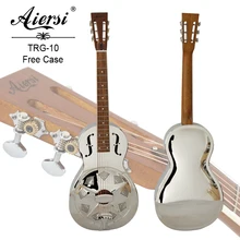 China parlour size brass body single cone resonator guitar China parlour size brass body single cone resonator guitar
