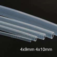 4 мм ID 4x9 мм 4x10 мм FDA медицинский пищевой прозрачный силиконовый прорезиненный трубопровод кремния капиллярный ремниевый шланг