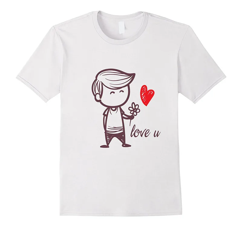 

T Shirt Websites Short Sleeve Men Printing Mens Couple Matching Crew Neck Shirt