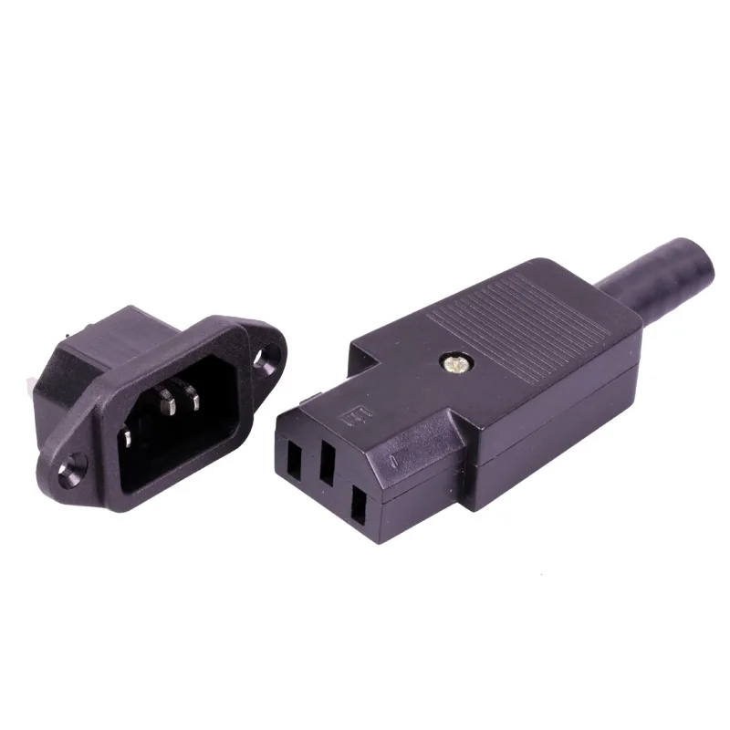 3 шт. черная розетка IEC320 C14 с контактами 250 В 10 А|Соединители| |