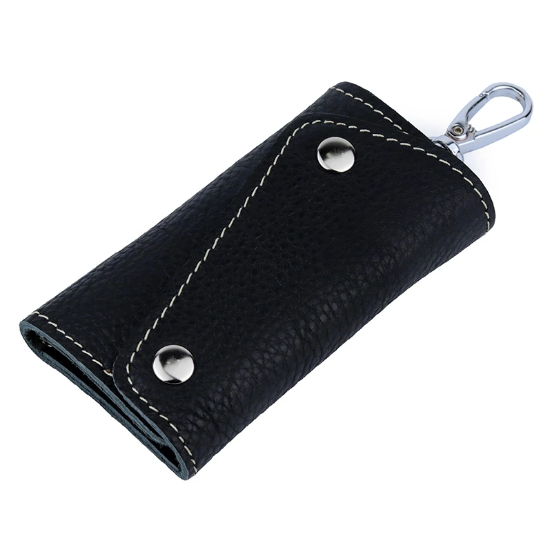 

Guaranteed 100% Cowhide Unisex Key Holder New Arrivals Genuine Leather Hot Brand European And American Multi-function Key Wallet