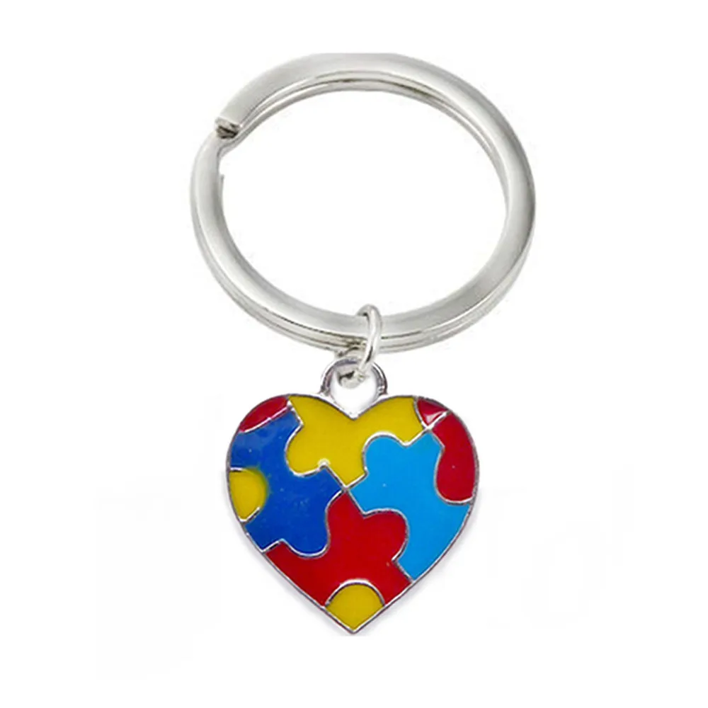 Hearts Styles Jigsaw Puzzle Piece Autism Awareness Charm