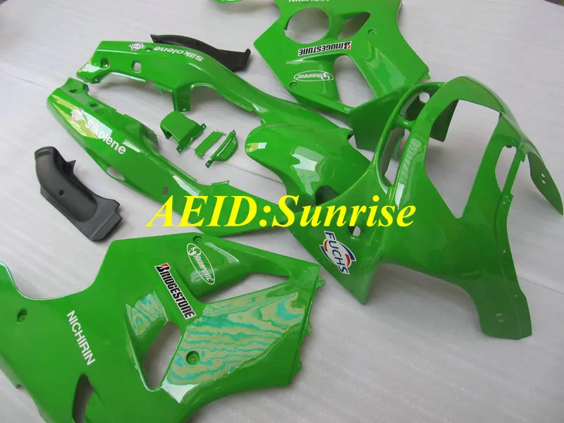 Комплект обтекателей для мотоцикла KAWASAKI Ninja ZX 6R 1994 1995 1996 ZX6R 94 95 96 97 ABS зеленый