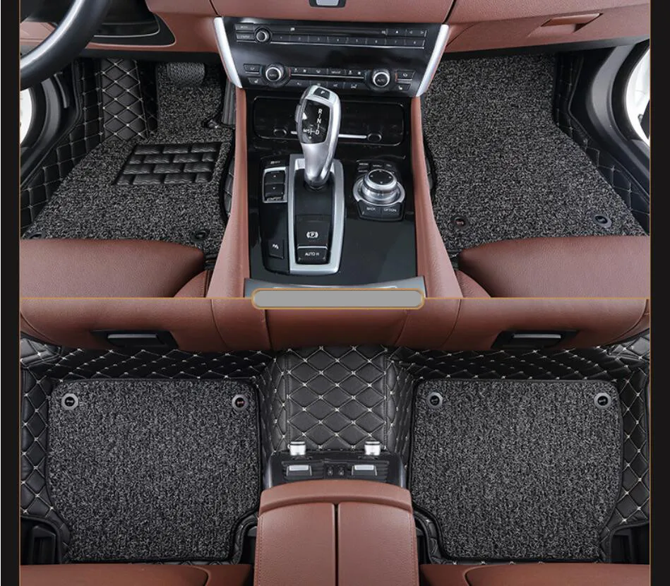 Auto Floor Mats For BMW X5 F15 X5M xDrive 2014-2017 Foot Carpets Step Mat High Quality Embroidery L