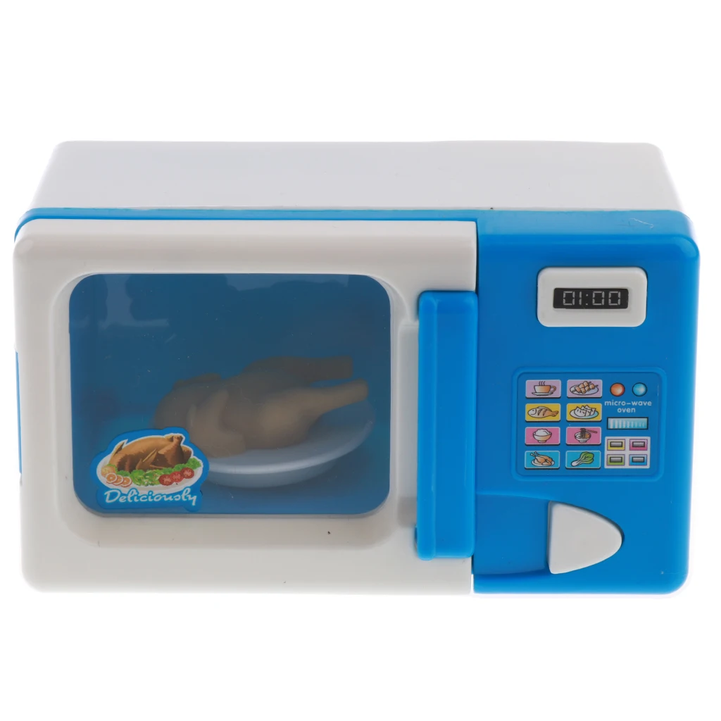 Kids Mini Home Appliance Toy with Light and Sound - Microwave Oven Water Dispenser Kettle