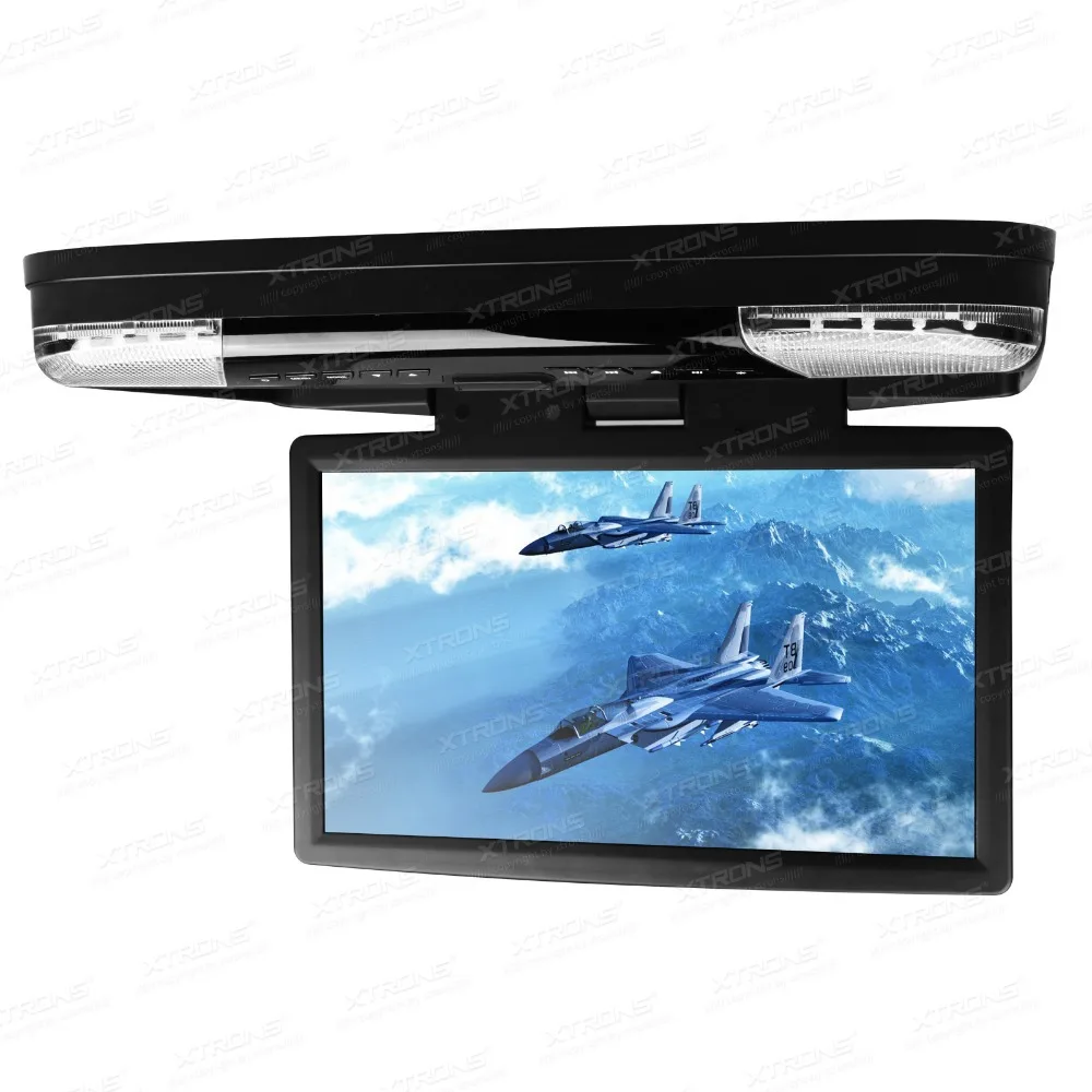 XTRONS 15 6 дюймовый dvd плеер на крыше автомобиля 1080P видео HD монитор широкий экран