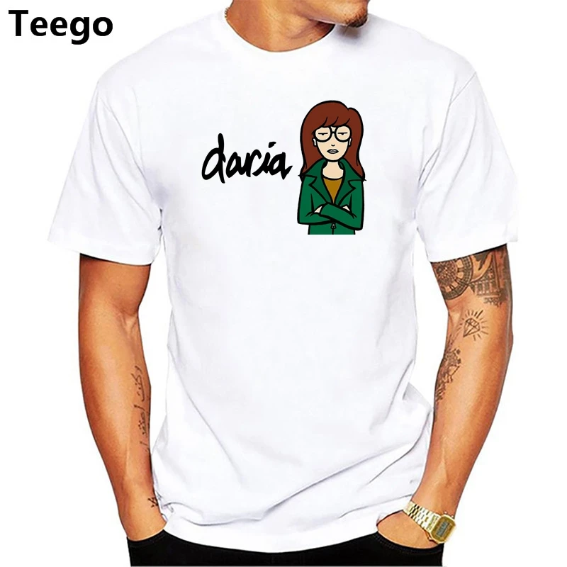 

Daria MTV T-shirt Men's Cotton T Shirt Hipster Cool O Neck Tops Print Tee Men Short Sleeve Clothing TOP TEE