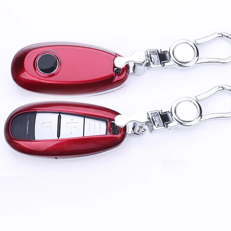 Высокое качество ABS 3 кнопки смарт-футляр для дистанционного ключа чехол держатель для Suzuki/SX4/Kizashi Swift в стиле спортивного автомобиля - Название цвета: Красный