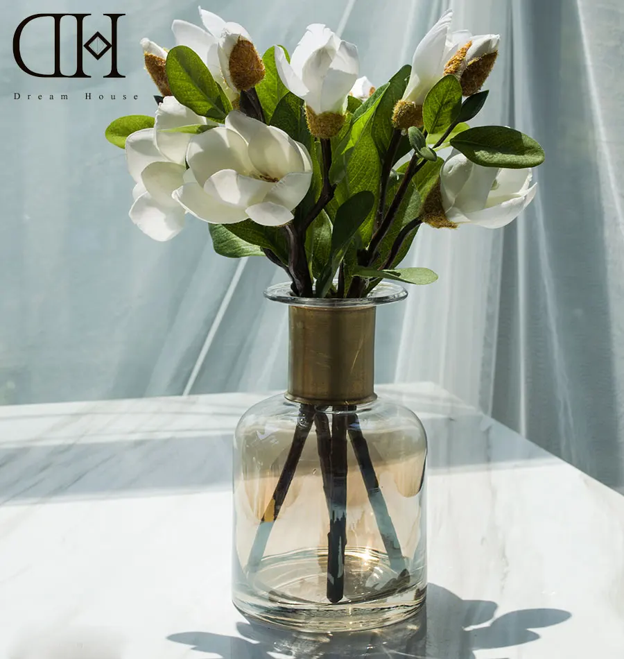 Compare Prices On White Vase Set Online Shoppingbuy Low Price - Dh Pcs White Magnolia Flowerspcs Glass Vase Set Home Decoration Fakeflowers Wedding compare prices on white vase set online shoppingbuy low price - dh pcs white magnolia flowerspcs glass vase set home decoration fakeflowers wedding