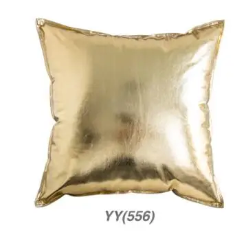 المعادن اللون بو ستارة جلدية غطاء جلدية المخدة كنبة مكتب وسادة الخصر غطاء قطني كيس وسادة داخلي