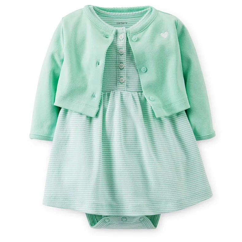 baby girl green cardigan