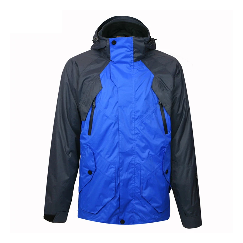 

2019 Men 3 in 1 Jacket Spring Windbreaker Men Hiking Jacket Climbing Camping Waterproof Detachable Fleece Liner 2 Pieces Outwear