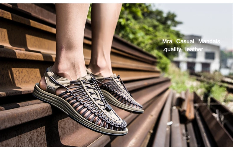 Brand Duty-Free Sandals Big Size37-45 Shoes Men Casual Band Rome Style High Top Summer Breathable Sandalias Mens Shoe (11)