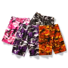 Мужские шорты Лето Новые повседневные камуфляжные шорты мужские хип-хоп уличный стиль брендовые свободные камуфляжные шорты hommes