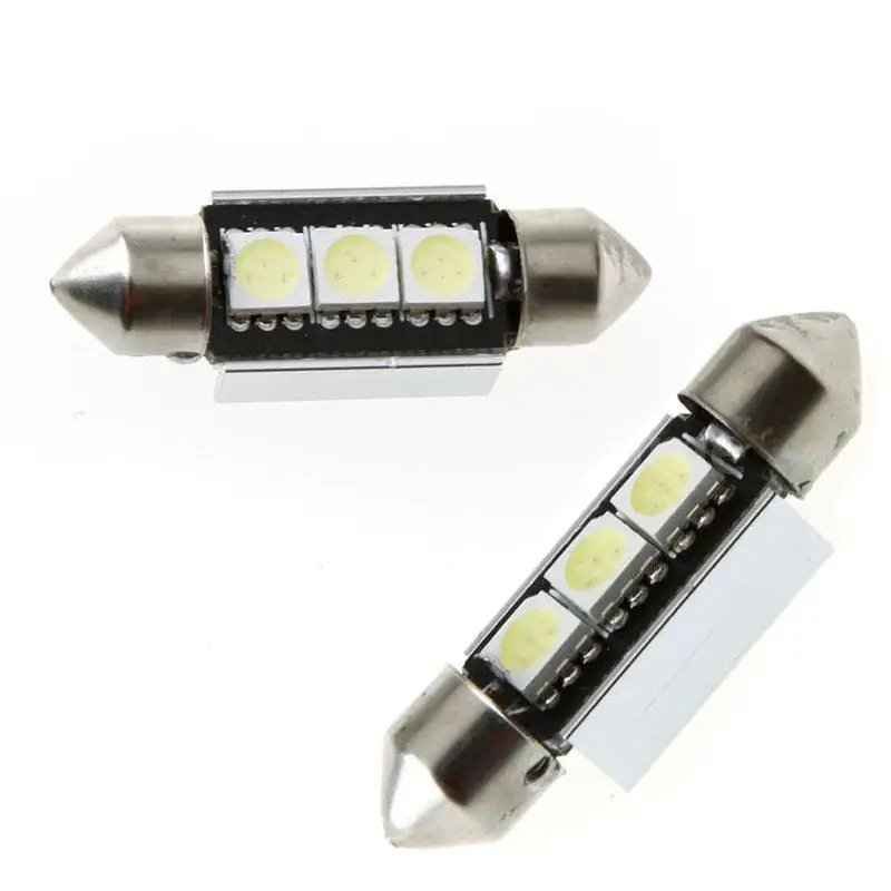 2*37 мм 6000K 5050-SMD светодиодный CANBUS интерьер автомобиля Купол фестон Светильник лампы