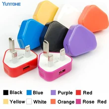 100 шт./лот красочные для iphone 7 6 Великобритании Подключите USB Зарядное устройство стены AC Зарядное устройство usb Мощность адаптер Зарядное устройство для iphone 7 7 плюс 6