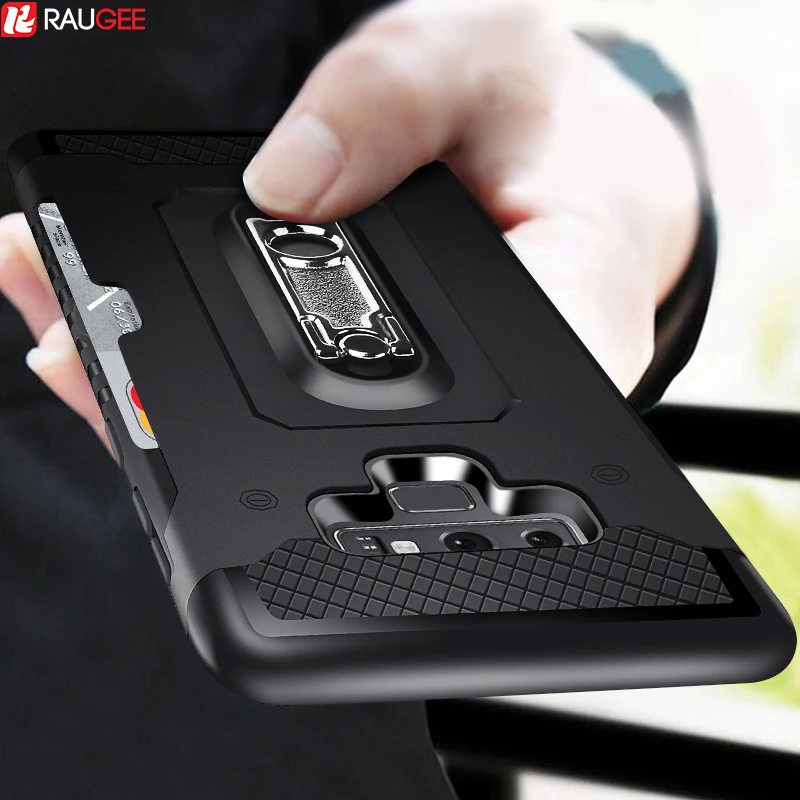 

Luxury Armor Case For Samsung Galaxy Note 9 Case Card Wallet Slot Shockproof Stand Hold Cover For Samsung Galaxy Note 9 Case