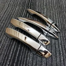 Free Shipping High Quality ABS Chrome Door Handles Cover Door Handles Protect Door Handle Bowl Cover For Volkswagen VW Lamando