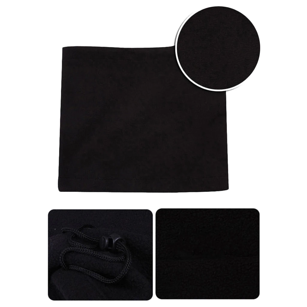 Pack of 2pcs Men Women Polar Fleece Neck Warmer Comfy Snood Scarf Ski Motorbike Masks