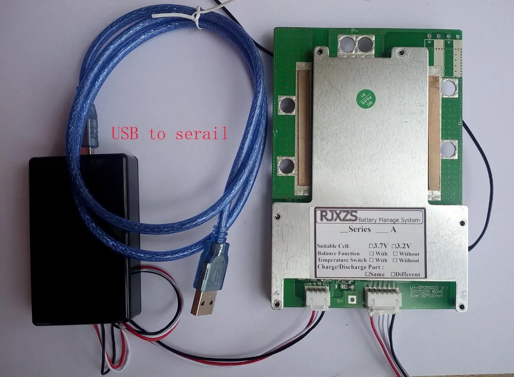 Умная плата 5S 40A/60A/80A защитная LiFePO4 BMS/PCM/PCB для 5 упаковок аккумуляторов 18650 с