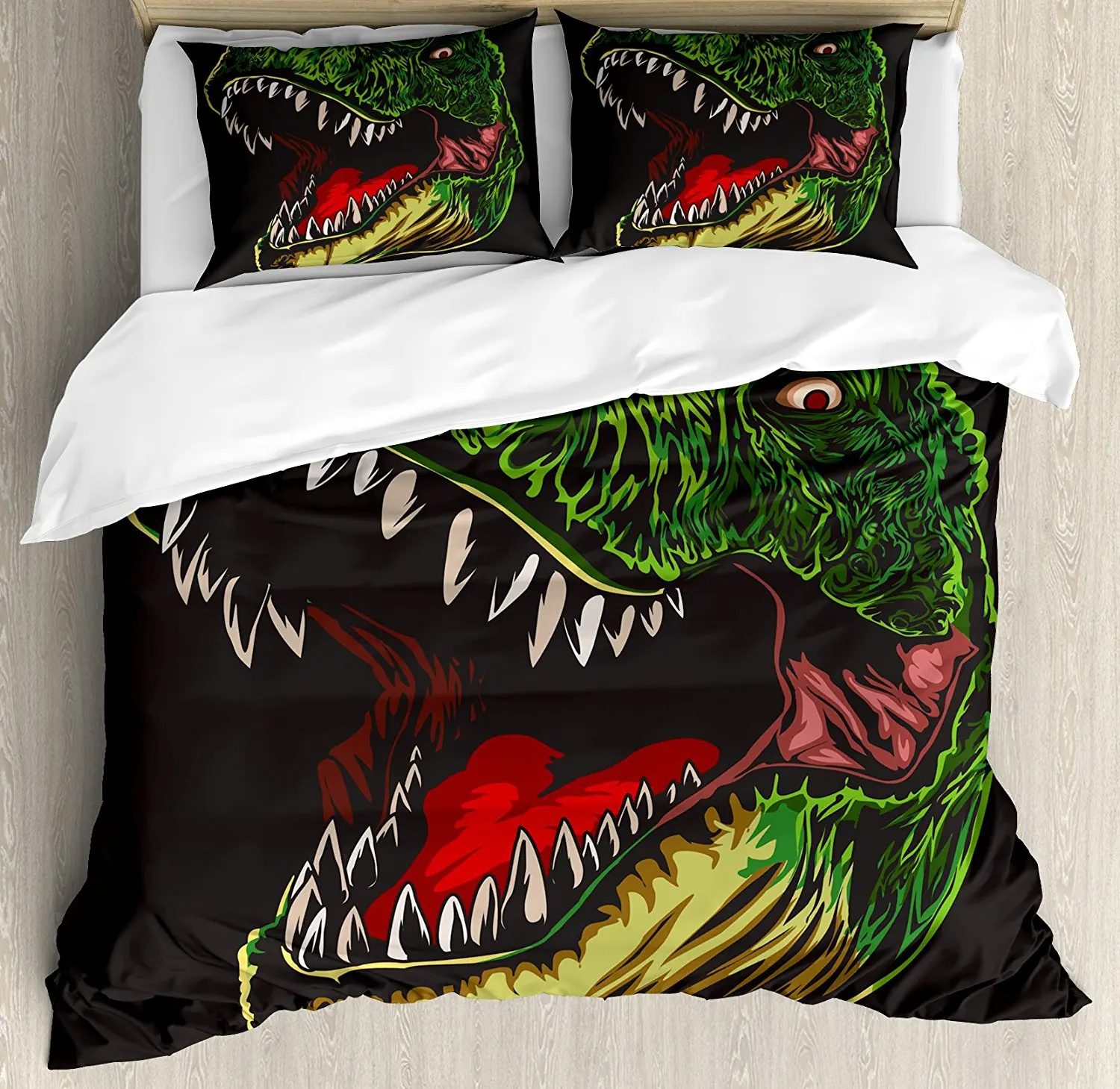 Trex Bedding Set Single Double King Jurassic Dinosaur Quilt Cover